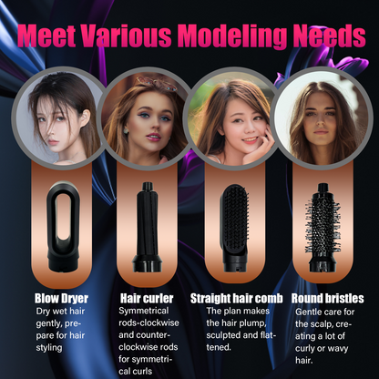 Cepillo Secador 5 En 1 Profesional